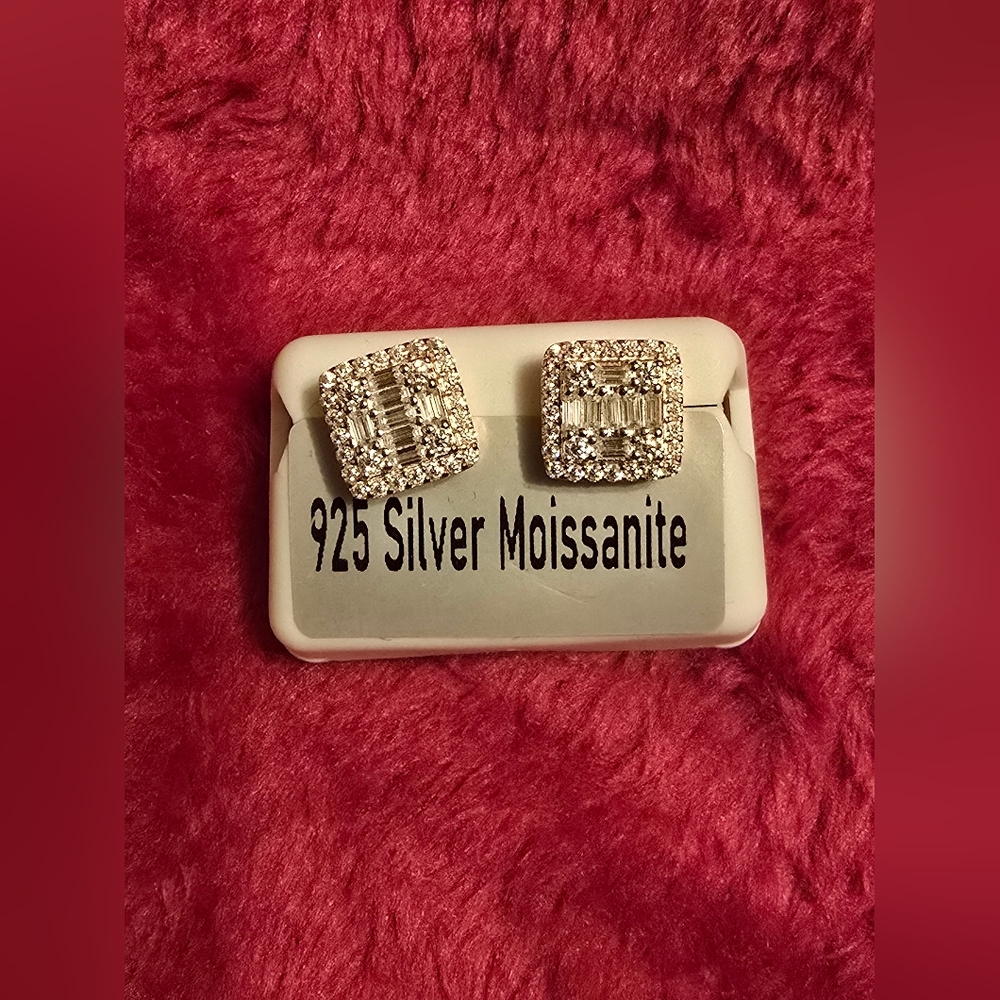 .75tcw Moissanite - 14k Rose Gold over 925 Sterling Silver Earrings